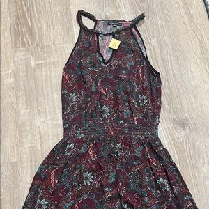 American Eagle Outfitters Burgundy Paisley Maxi Dress